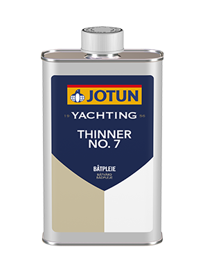 Jotun fortynner nr 7 i 0,5 L flaske set forfra