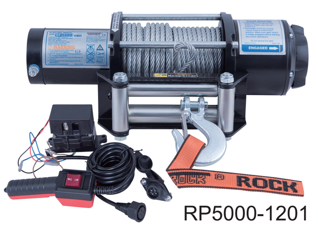 Rock, RP5000 el. trailervinsch 12 Vdc 2268 kg