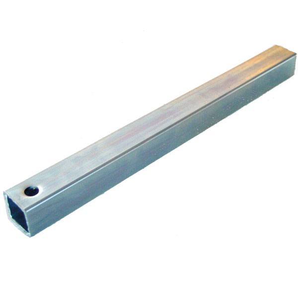 SeaTec rør 30x30mm til side ruller, vist fra siden, med naturlig baggrund