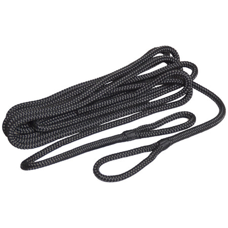 Robline fenderline sort, 10mm x 2m, flettet design