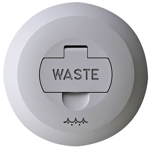 Foresti lås til dækspåfyldning waste set fra siden, fremhæver metaldesignet.