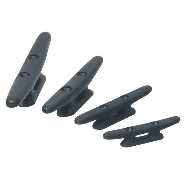 SeaTec pullert i sort nylon, 160 mm, set fra siden.