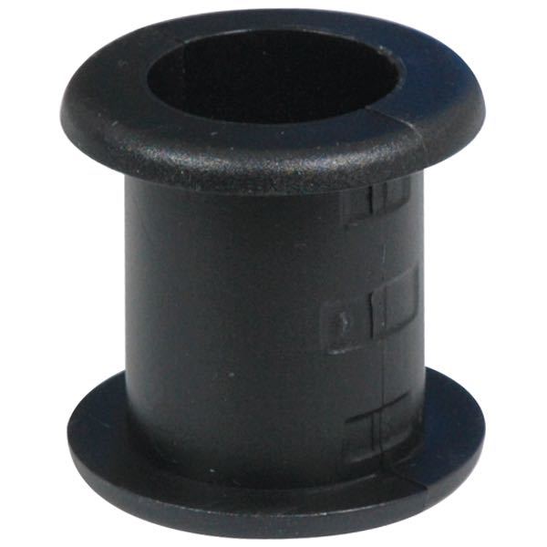 NOA plastbøsning 25mm set forfra, designet til bådudstyr.
