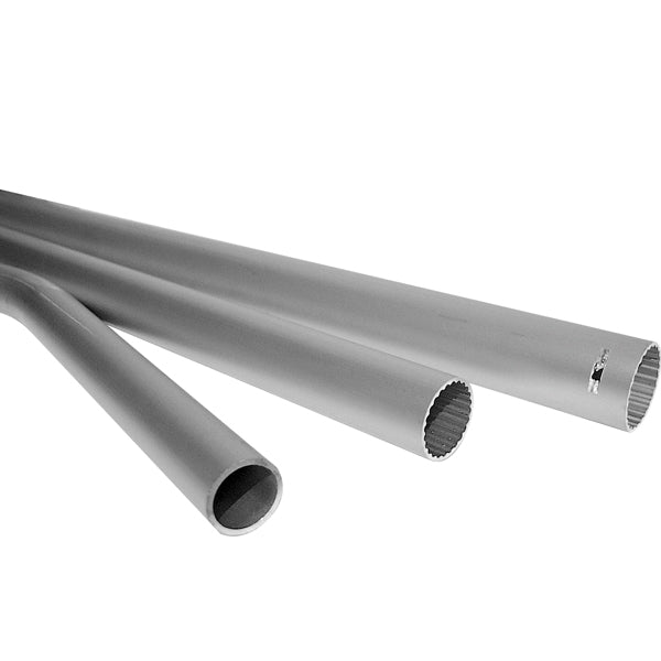 NOA overliggerrør i rustfrit stål, 35 mm, 2,0 m lang, set fra siden