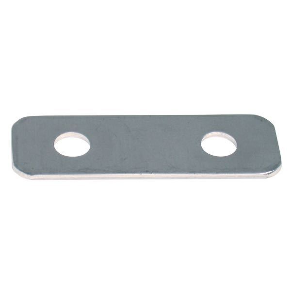 Underplade til pullert 200mm RF AISI 316 fra 1852, set forfra med detaljerede kanter.