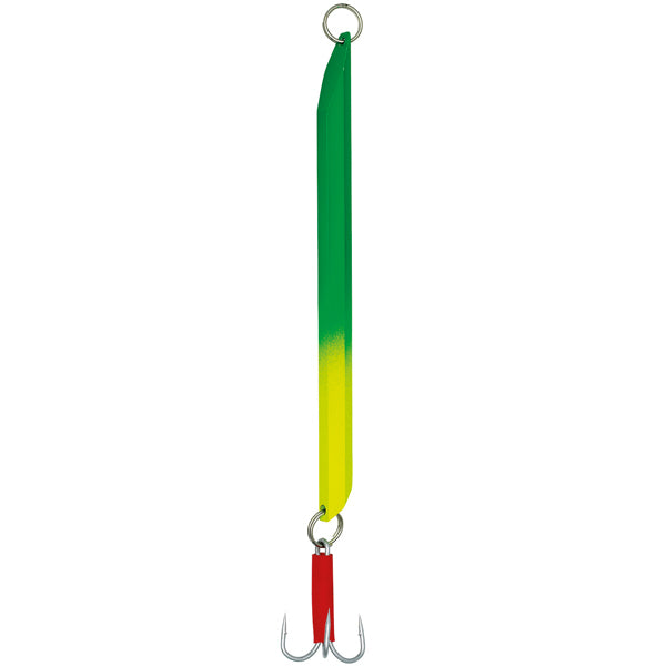 Kinetic Depth Diver 300g i grøn/gul farve, set fra siden.