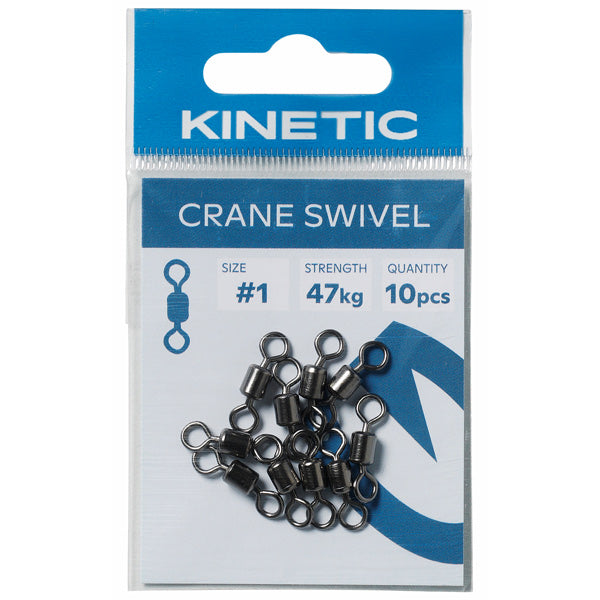 Kinetic, Crane svirvel str. #4 pakket i 10 stk.