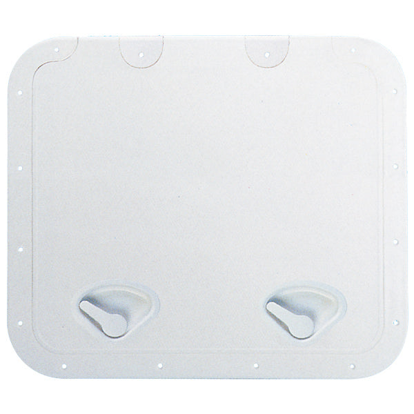 Nuova Rade Classic luge i hvid, set oppefra med mål 463x517 mm
