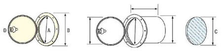 Nuova Rade inspektionsluge monteret på båd