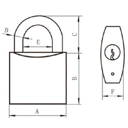 SeaTec hængelås LEMEN stående på en båd