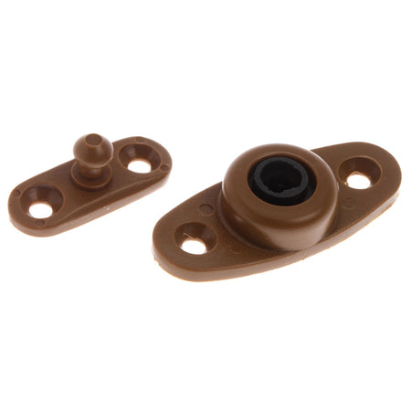 Roca dørstop i nylon/gummi, 58 mm, set forfra med fokus på detaljerne.