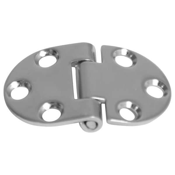 Roca hængsel set forfra, 47x30mm i AISI304 rustfrit stål