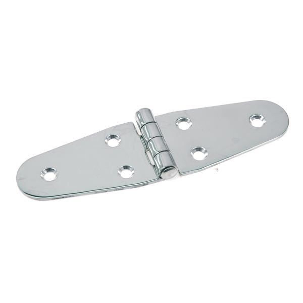 Hængsel 136 x 39mm RF stål fra 1852 set forfra