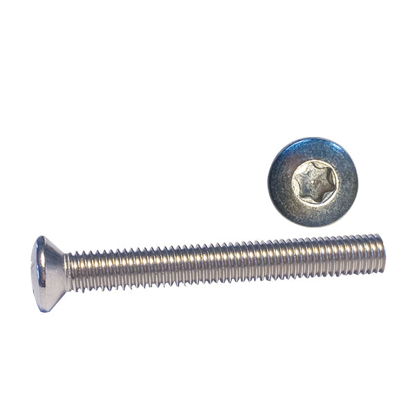 1852 maskinskrue Linseh Torx set forfra, klar til montering.