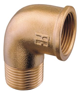 Guidi bøjning 90° ind/udv 1/4" set fra siden