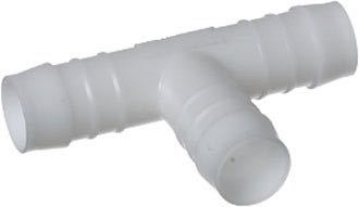 SeaTec plast t-stykke 16mm vist fra siden med runde kanter