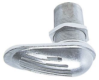 Vandindtag 1/2" RF i rustfrit stål, set fra fronten