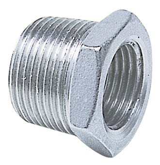 Nippelmuffe AISI 316 set forfra i rustfrit stål.
