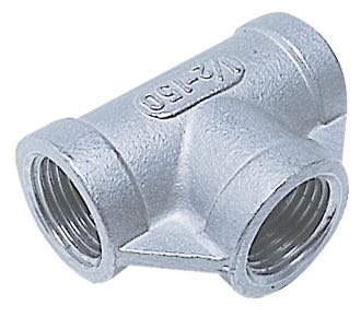 T-stykke 1/2" RF AISI 316 fra 1852 set fra siden
