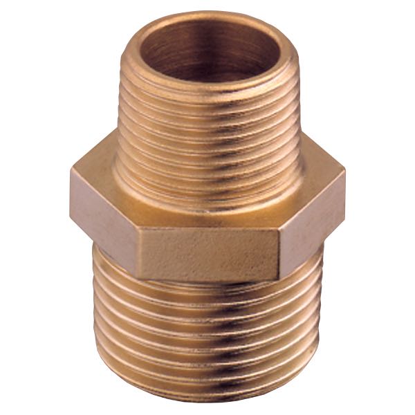 Guidi brystnippel i bronze, set forfra med klart fokus på detaljer.