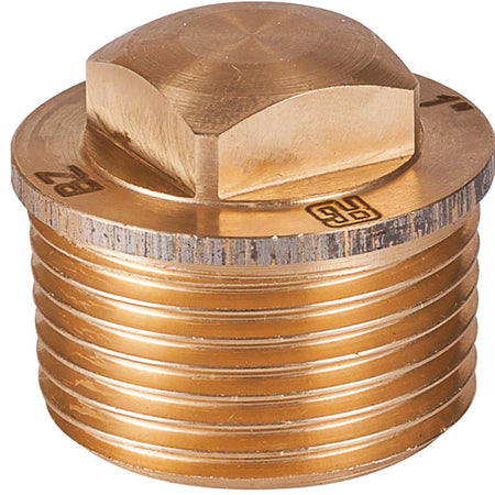 Guidi bronze prop med udvendigt gevind, set fra forsiden.