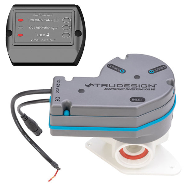 Trudesign elektrisk y-ventil set forfra med kontrolpanel