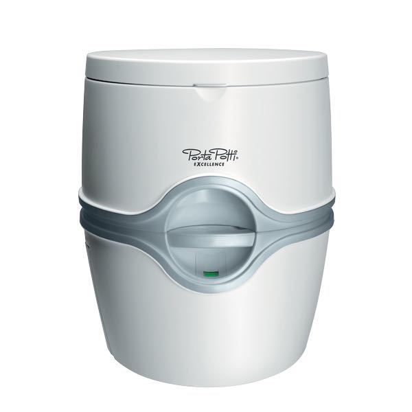 Porta Potti 565P toilet set fra siden med hvid finish
