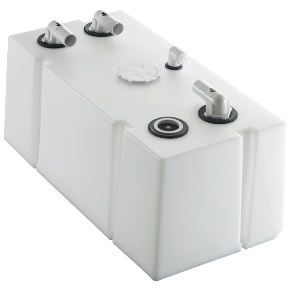 Dometic 88L septiktank set fra siden med specifikationer