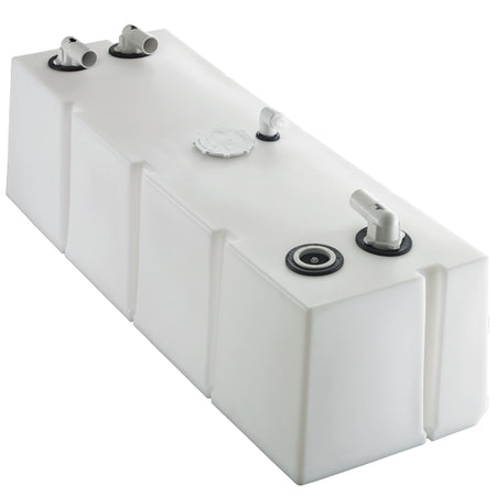 Dometic septiktank på 137 liter, set fra siden.
