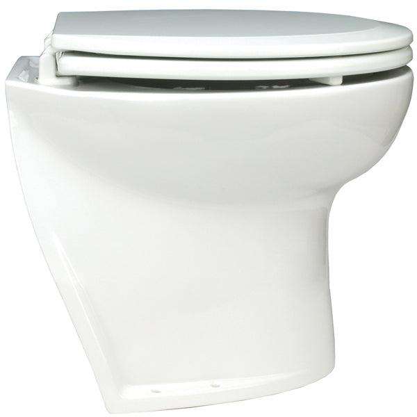 Jabsco deluxe 14" 24v ferskvand toilet set op i en båd