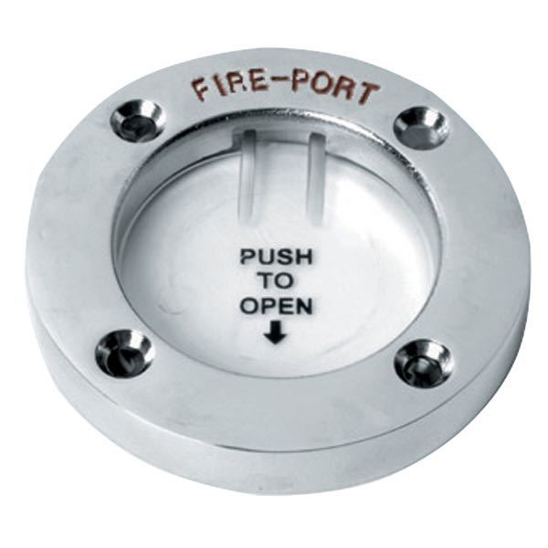 SeaTec fire port Ø68mm, monteret på båd