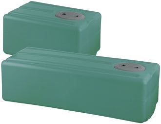 SeaTec vandtank på 32 liter, set forfra med tydelig kapacitet og dimensioner.