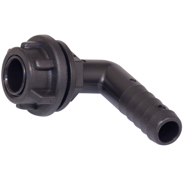 SeaTec slangestuds 3/8" x 12mm i 90 graders vinkel, klart billede af produktet.