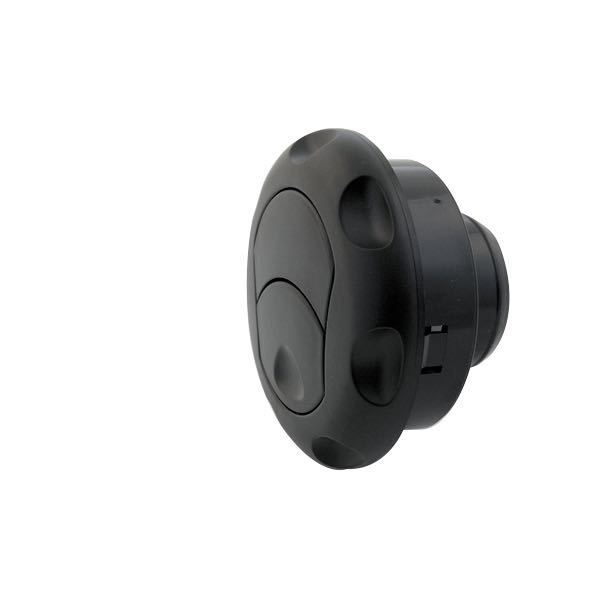 SeaTec varmluftdyse Ø55mm lige, monteret på en bådinteriør.