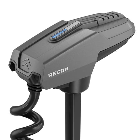 Forsiden af Lowrance RECON trolling motor med detaljerede kontroller