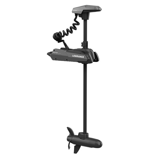 Lowrance RECON 60’’ el-motor ved bådsiden, klar til brug
