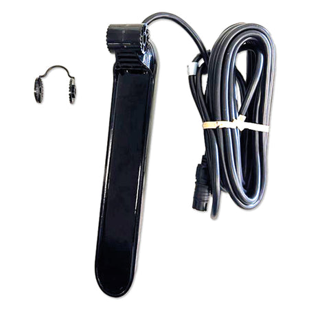 Lowrance EAGLE TripleShot™ Transducer vist fra siden med tilsluttede kabler