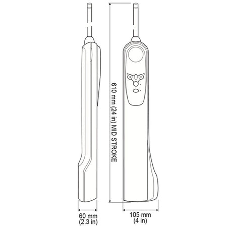 Simrad rorpindspilot TP22 monteret på en båd, med synlige kabler og installation.