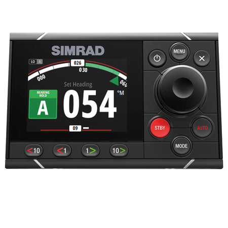 Simrad AP48 autopilot controller set forfra med tydelig skærm og knapper