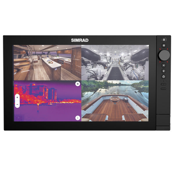 Simrad NSS 4-16 MFD set skråt oppefra, uden ekkolodsmodul.