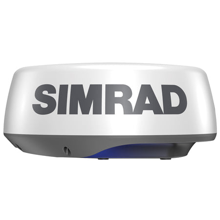 Simrad Radar Halo20 set fra siden med monteringsbeslag