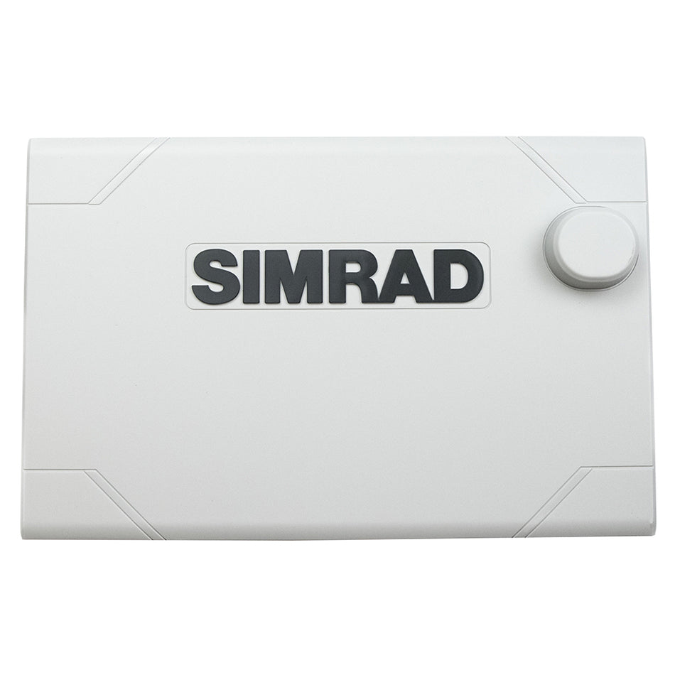 Simrad suncover til NSS Evo3 7" monteret på bådskærm.