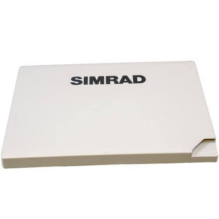 Suncover til Navico Simrad GO7 XSE placeret på en bådskærm