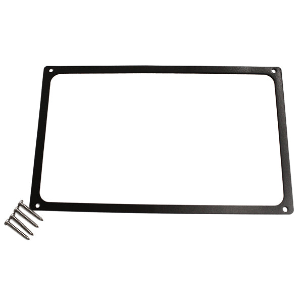 Navico Dash mount kit til Simrad Cruise 9" vist med monteringsdele og instruktioner