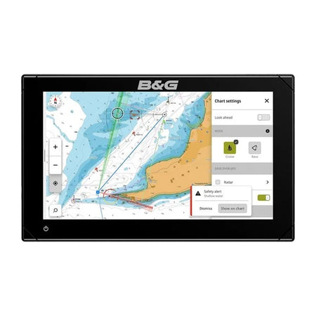 B&G Zeus S 7" navigation, set forfra med klar skærm