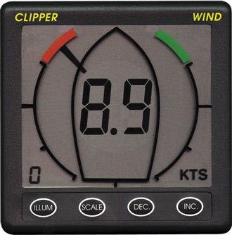 Nasa Repeater clipper vind 110 mm vist fra siden, klar til montering på båd