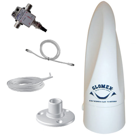 Glomex VT300 TV antenne set fra siden, ideel til både