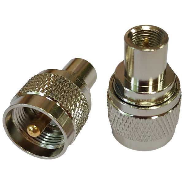 VHF han stik FME til PL 259 i 2-pak fra 1852 set bagfra