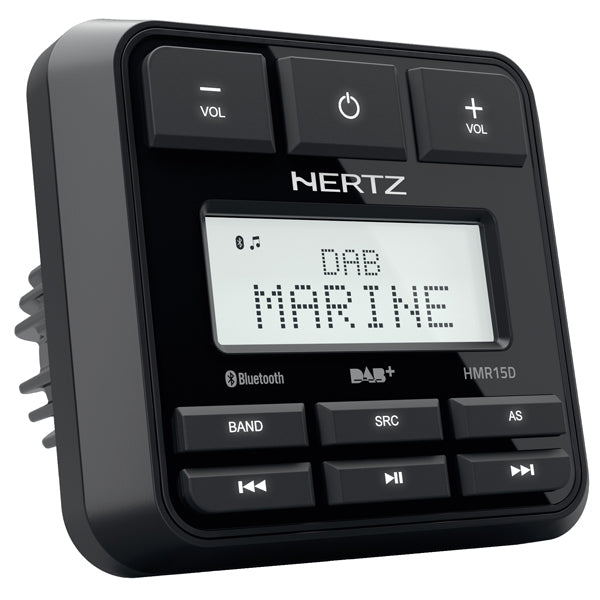 Hertz HMR 15 D digital mediemodtager set forfra med knapper og display