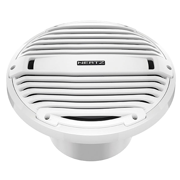 Hertz HMS 10 B2-LD-W subwoofer set på en båd, klar til brug